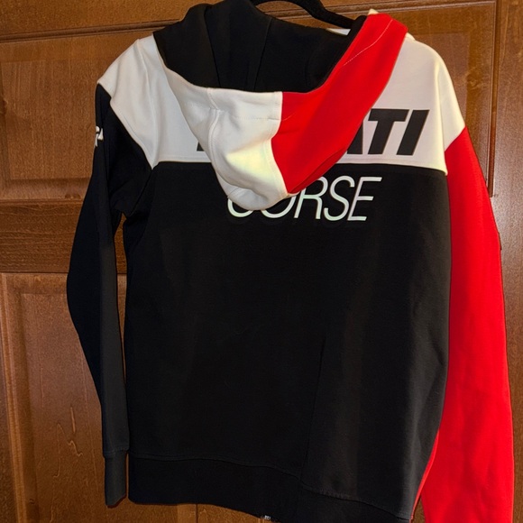 Ducati Corse Red and Black Zip-Up Hoodie - Picture 3 of 4
